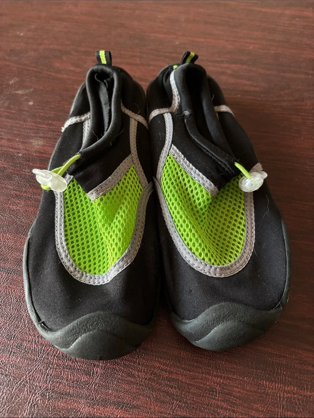 Kids Black and Lime Water Shoes